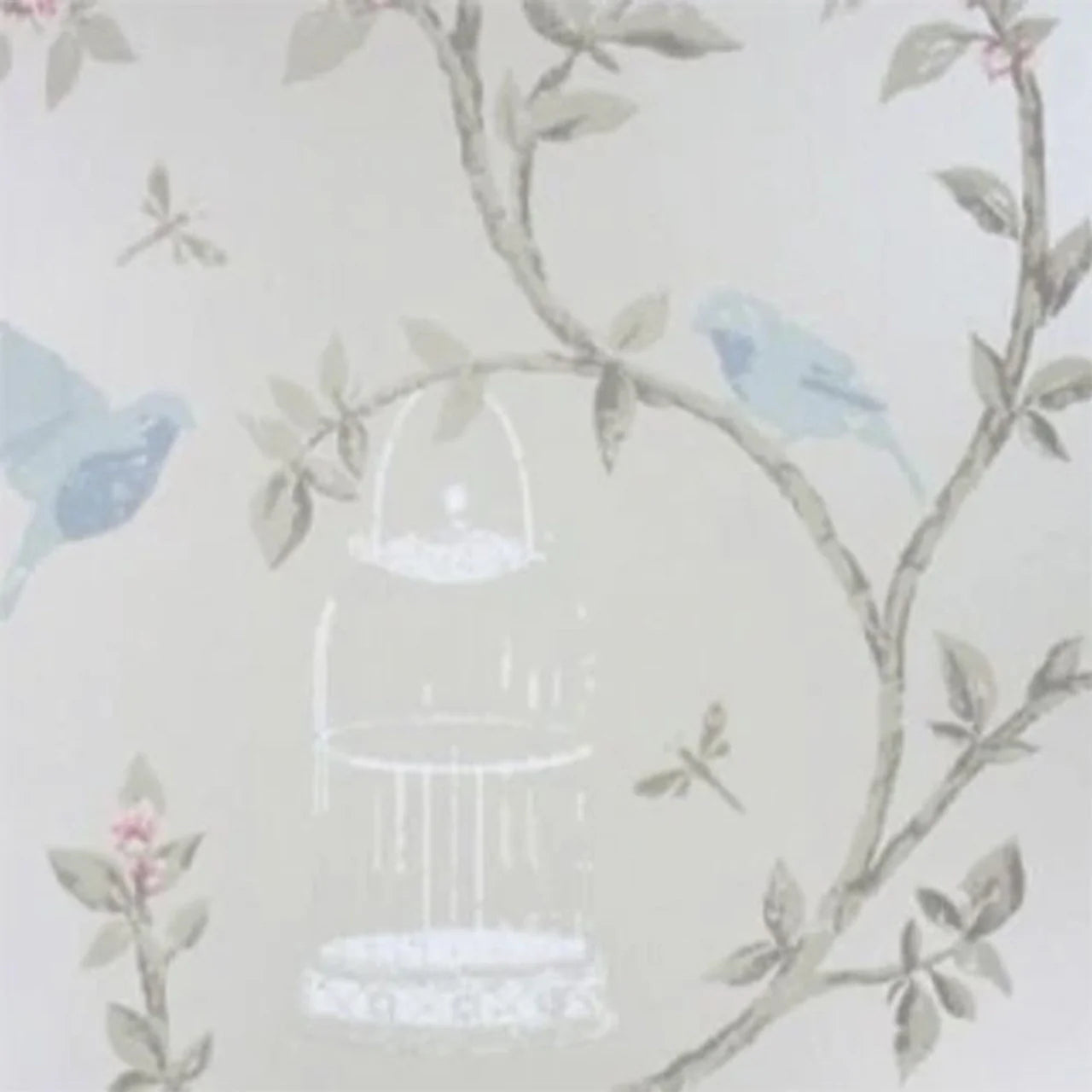 NCW3770-01 - Birdcage Walk Wallpaper - Gold - Nina Campbell