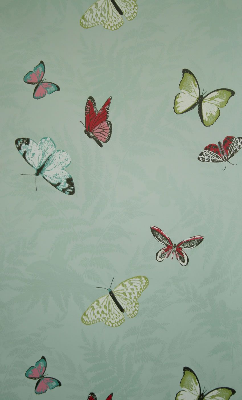 NCW4010-02 - Farfalla Wallpaper - Grey - Nina Campbell