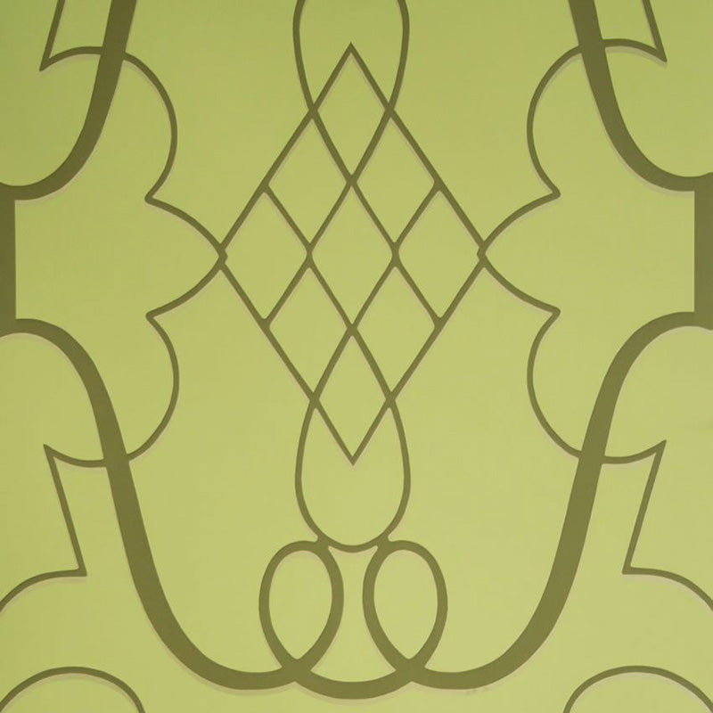 NCW4014-02 - Stradivari Wallpaper - Green/Metallic - Nina Campbell