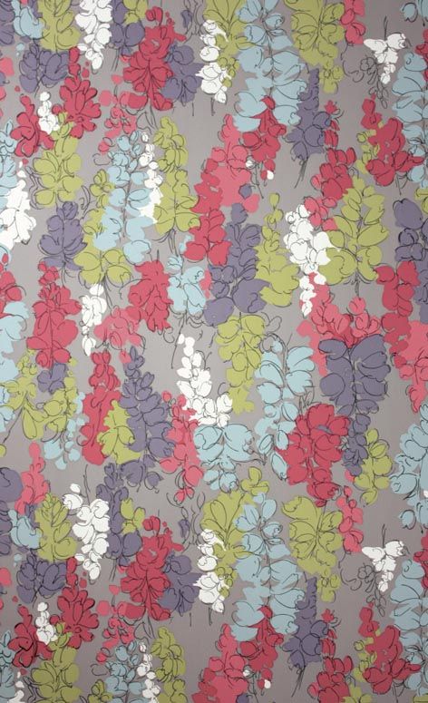 NCW4104-04 - Fairfield Wallpaper - Pink/Purple - Nina Campbell