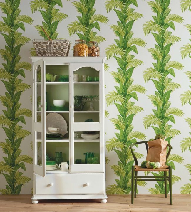 NCW4274-01 - Palmetto Wallpaper - Green - Nina Campbell