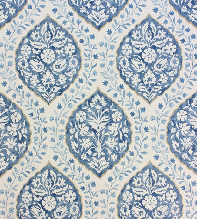 NCW4304-06 - Marguerite Wallpaper - Indigo/Blue - Nina Campbell