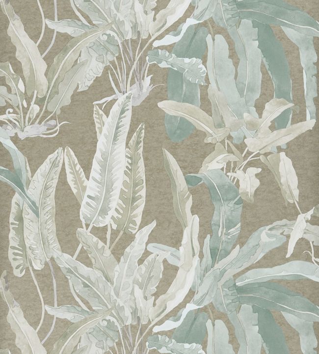 NCW4393-04 - Benmore Wallpaper - Eau de Nil/ Gilver - Nina Campbell