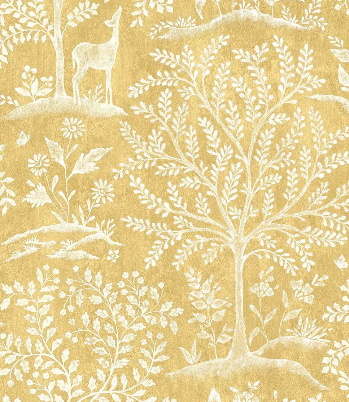 NCW4490-01 - Foret Wallpaper - Ochre - Nina Campbell