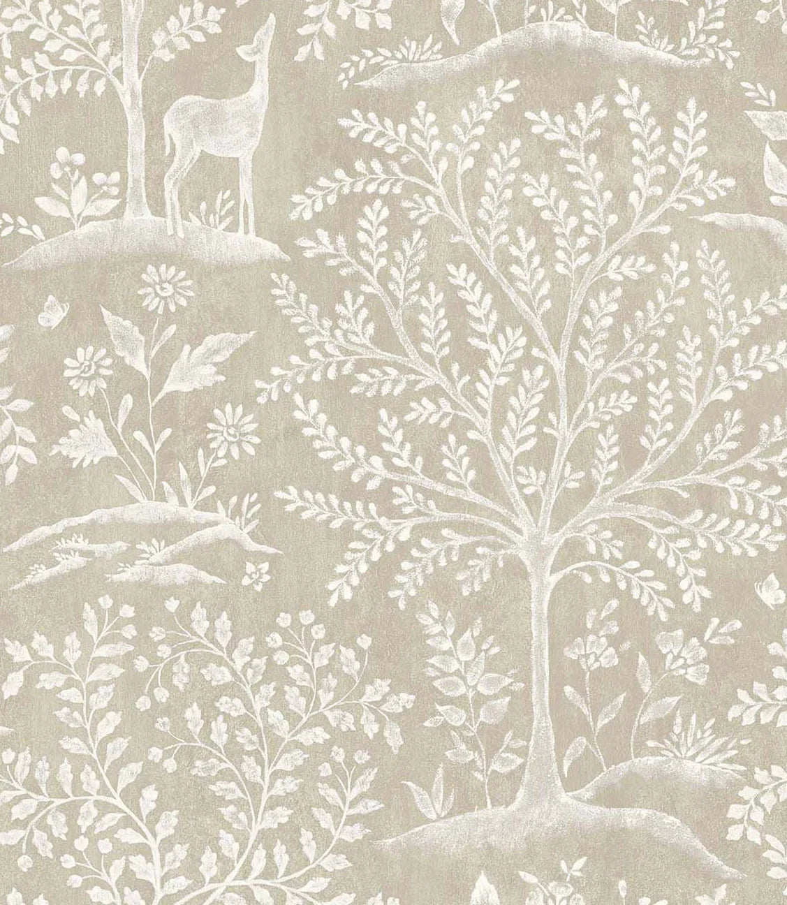 NCW4490-02 - Foret Wallpaper - Beige - Nina Campbell