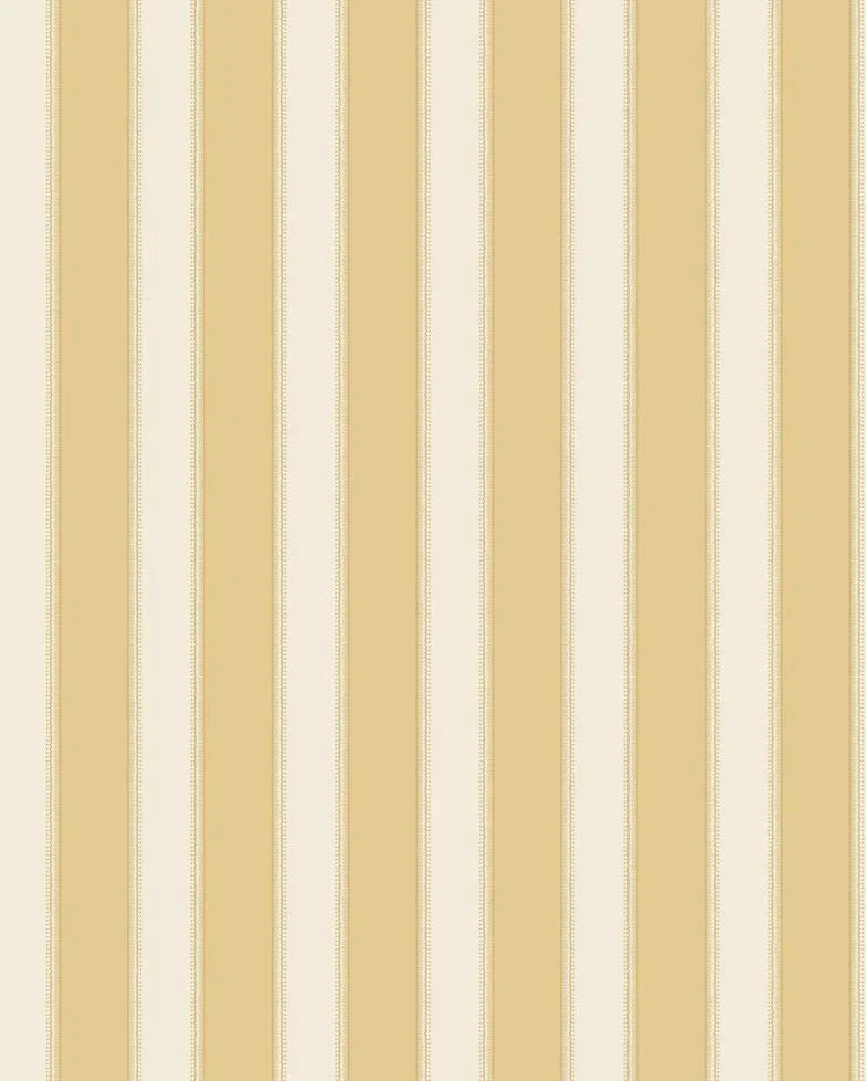 NCW4492-03 - Sackville Stripe Wallpaper - Yellow - Nina Campbell