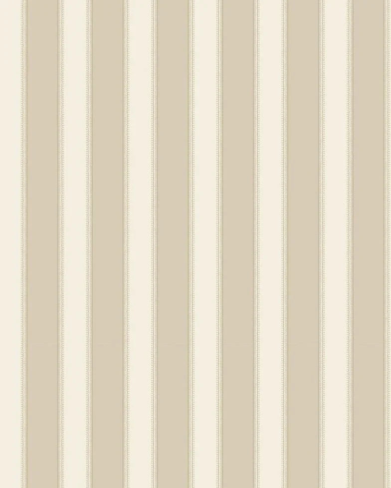 NCW4492-04 - Sackville Stripe Wallpaper - Taupe - Nina Campbell