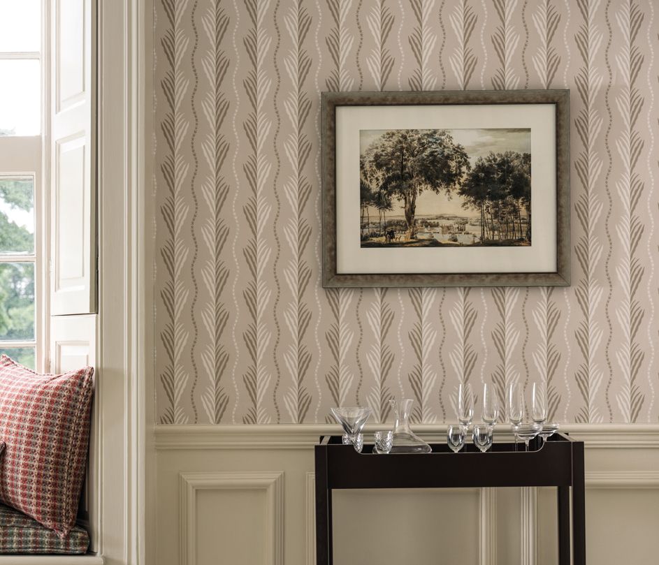 NCW4494-01 - Meridor Wallpaper - Linen - Nina Campbell