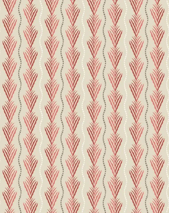 NCW4494-04 - Meridor Wallpaper - Red - Nina Campbell