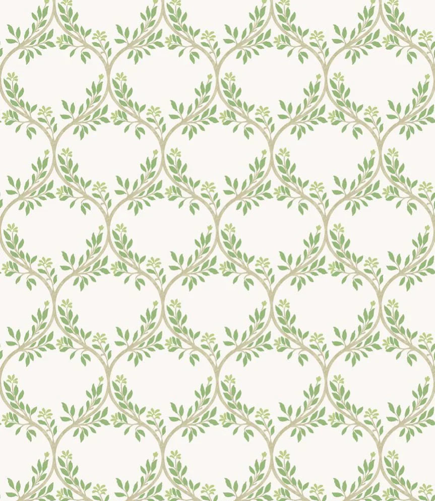 NCW4495-01 - Arber Wallpaper - Green - Nina Campbell
