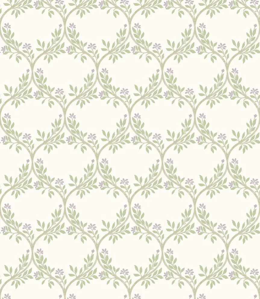 NCW4495-02 - Arber Wallpaper - Green - Nina Campbell
