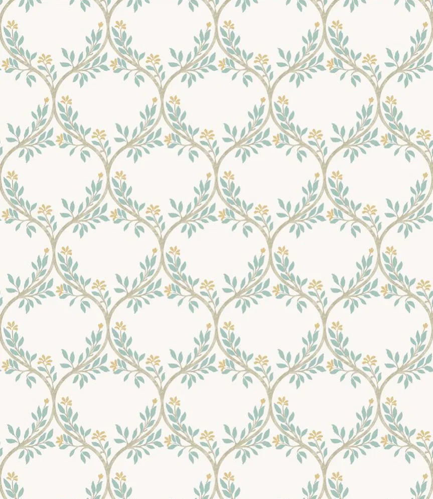 NCW4495-03 - Arber Wallpaper - Blue - Nina Campbell