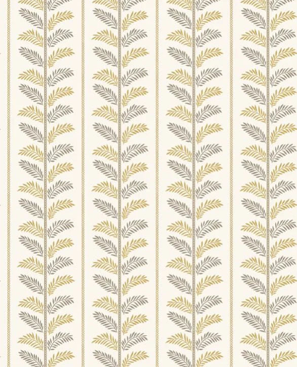 NCW4496-04 - Plumier Wallpaper - Yellow/Taupe - Nina Campbell