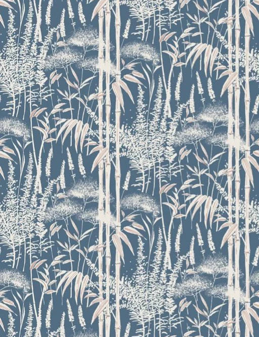 NCW4498-04 - Poiteau Wallpaper - Indigo - Nina Campbell