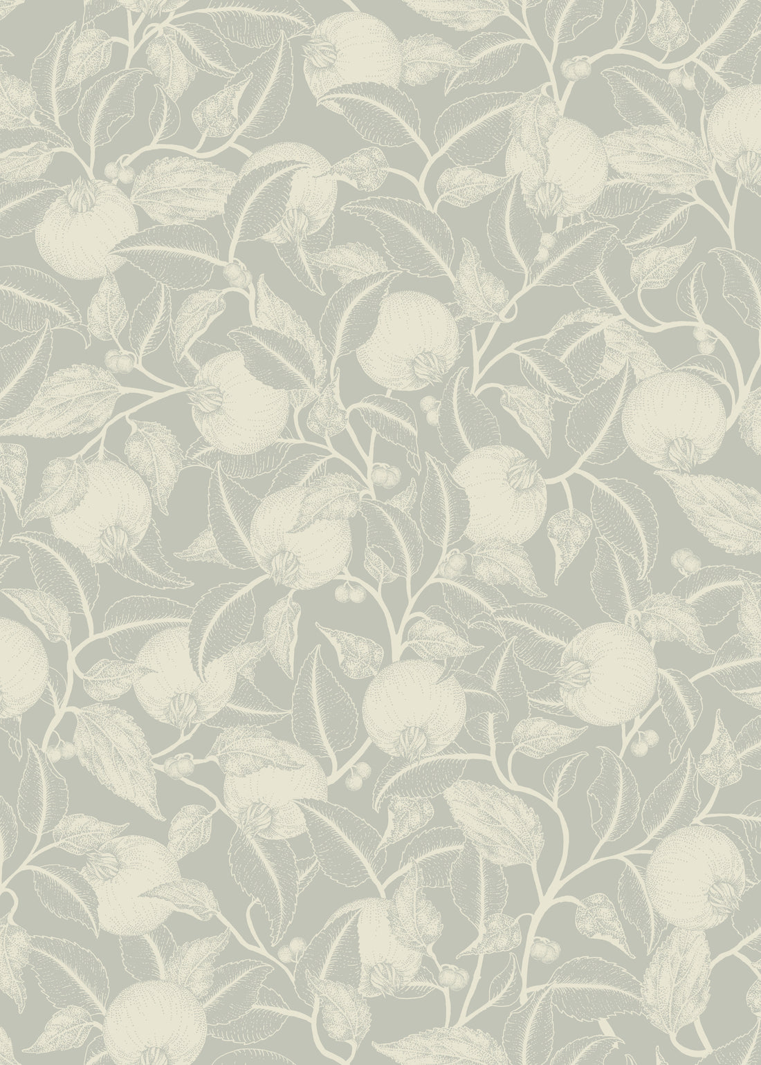 Pomegranate Floral Wallpaper - Grey - Summer Gray