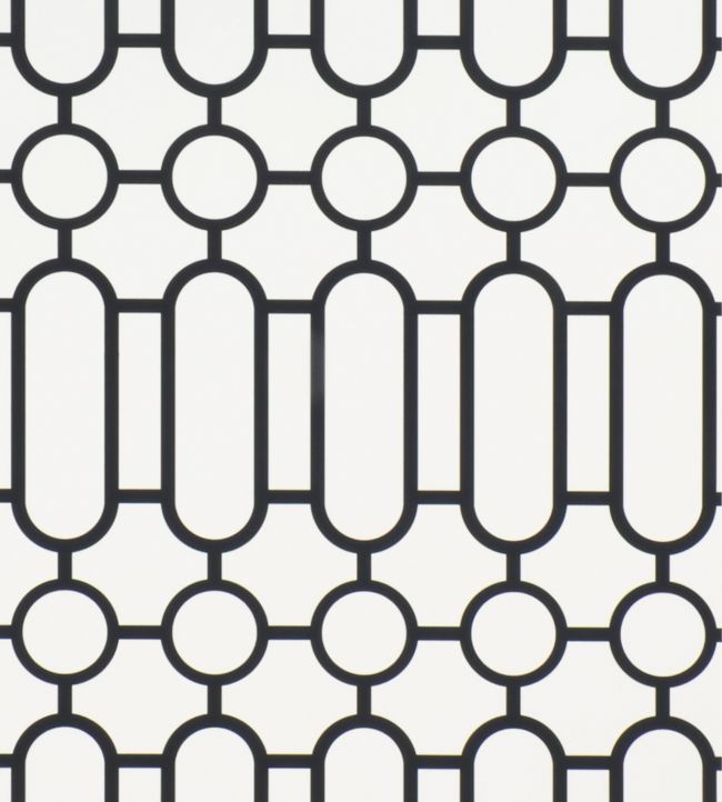 Porden Wallpaper - Black And White - P537/03 - Designers Guild