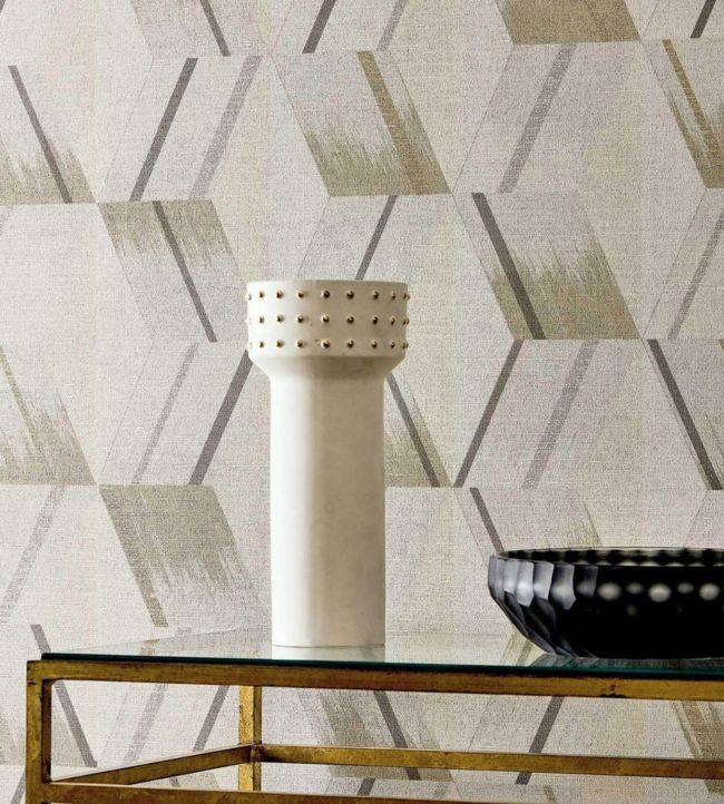 Rhombi Wallpaper - Empire Grey - ZRHW312894 - Zoffany