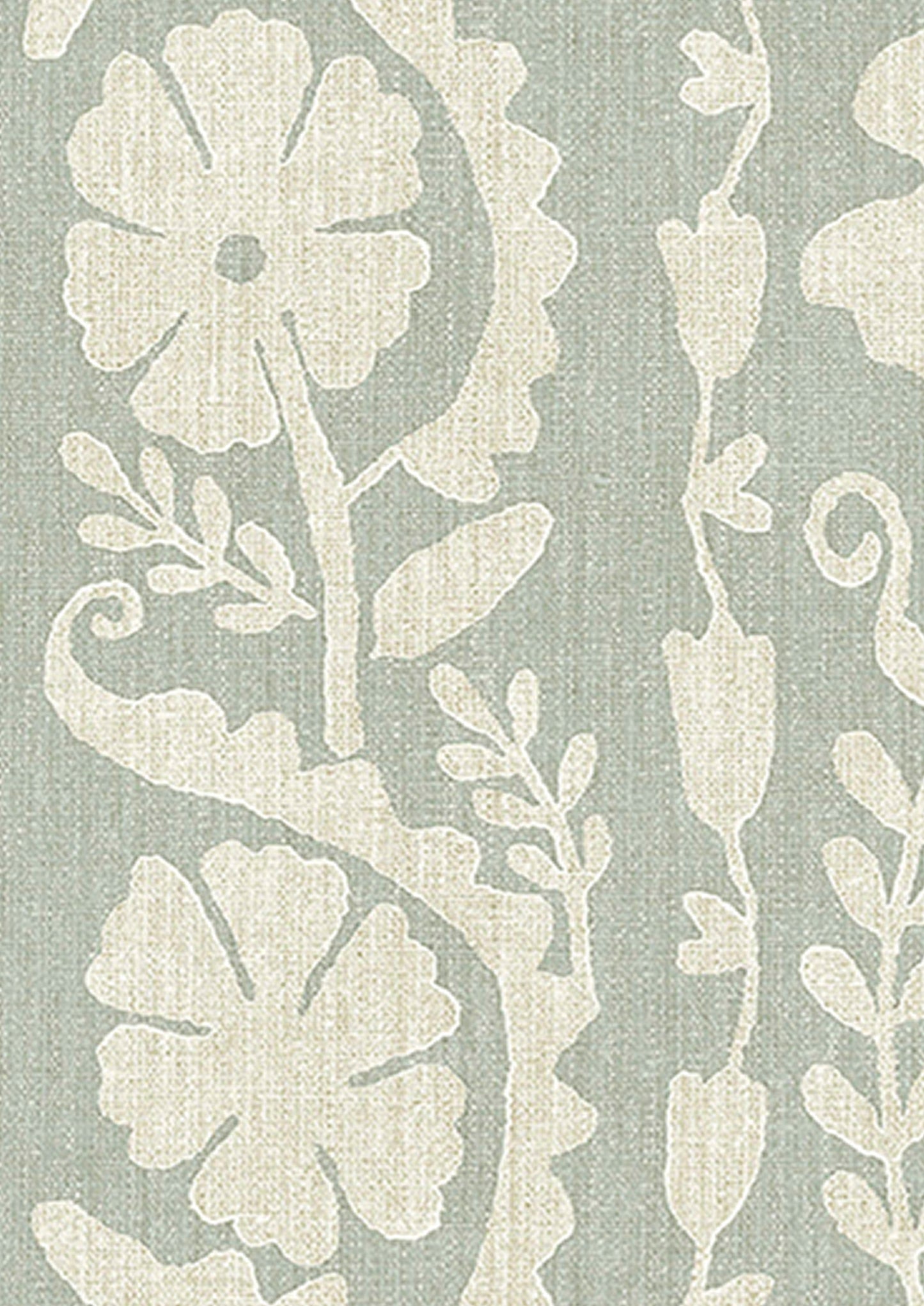 Rosetta Wallpaper - Mistletoe - Lewis & Wood