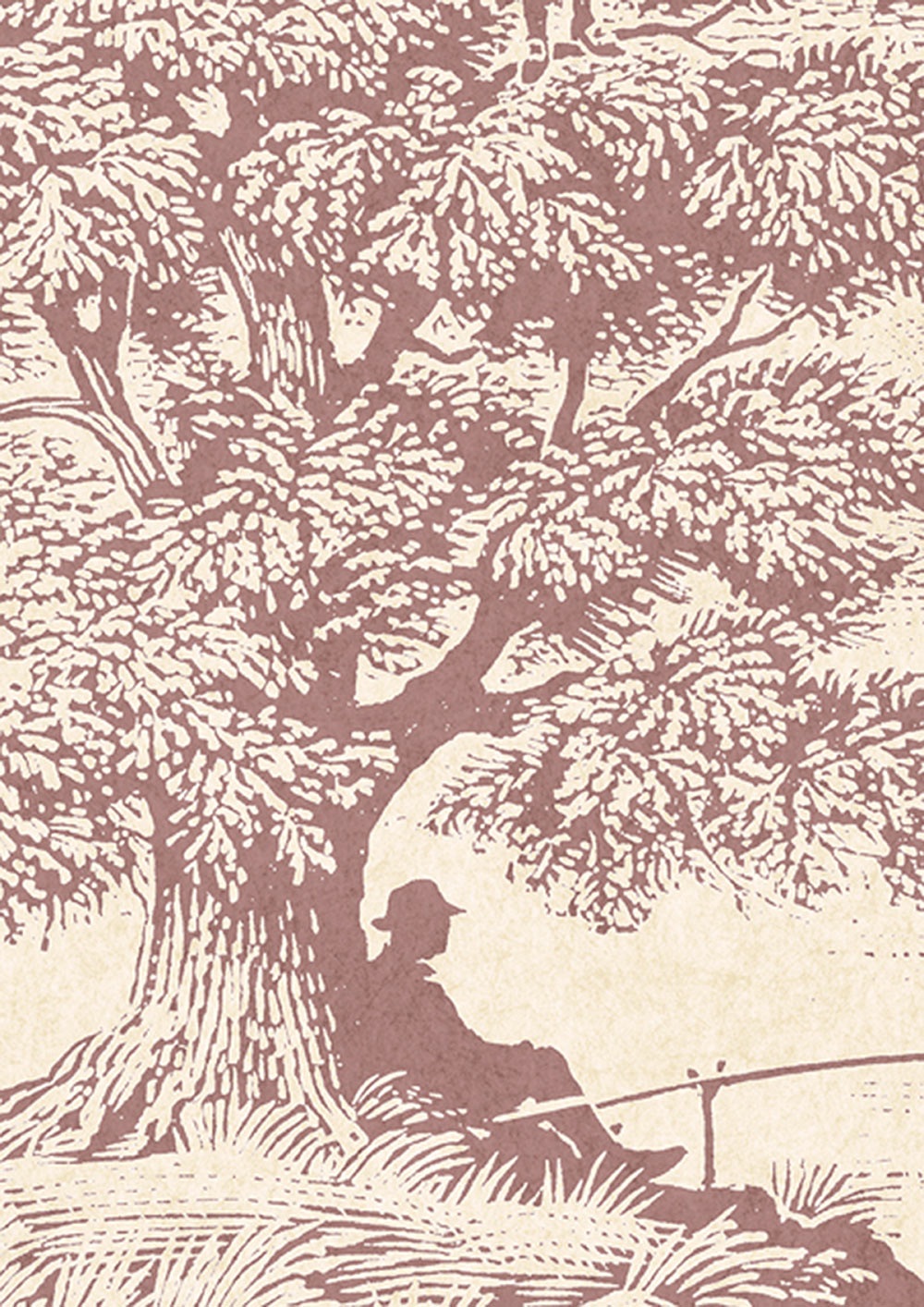 Royal Oak Wallpaper - Bloodstone - Lewis & Wood