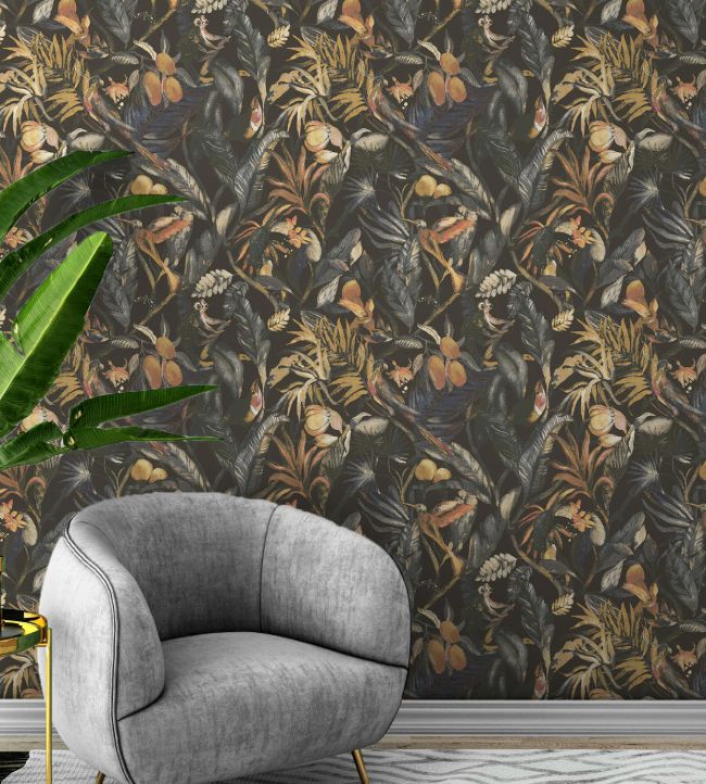 SUMATRA19 - Sumatra Wallpaper - Ebony - Arley House