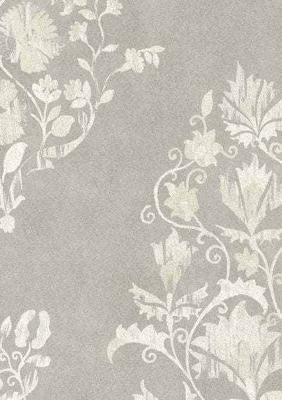 Sicilia Wallpaper - Pewter - Lewis & Wood