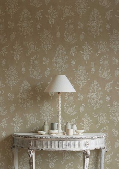 Sicilia Wallpaper - Sandstone - Lewis & Wood