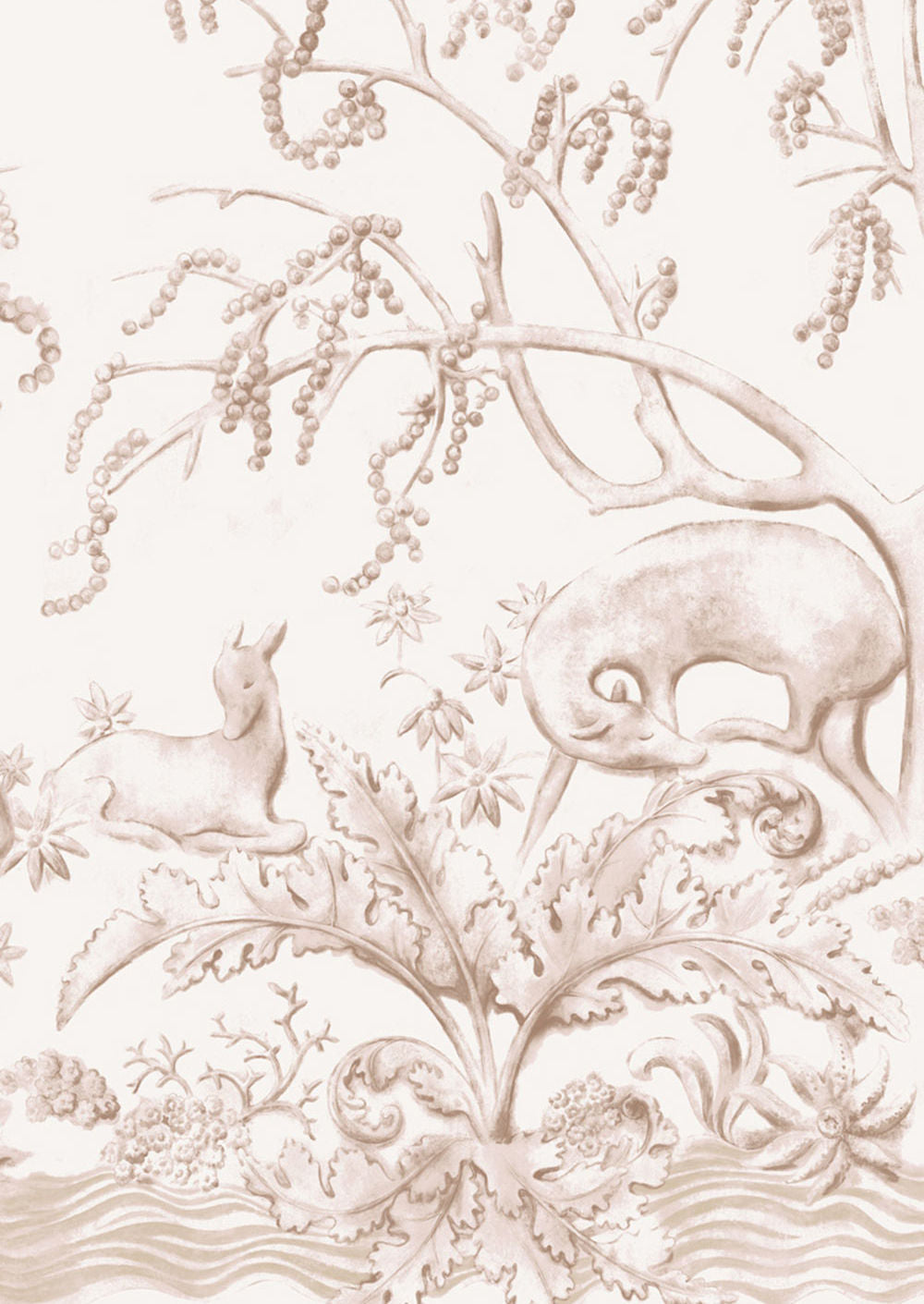 Sika Wallpaper - Mulberry - Lewis & Wood