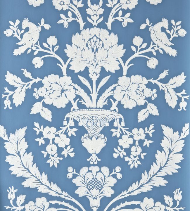 St Antoine Wallpaper - Chinese Blue - 947 - Farrow & Ball