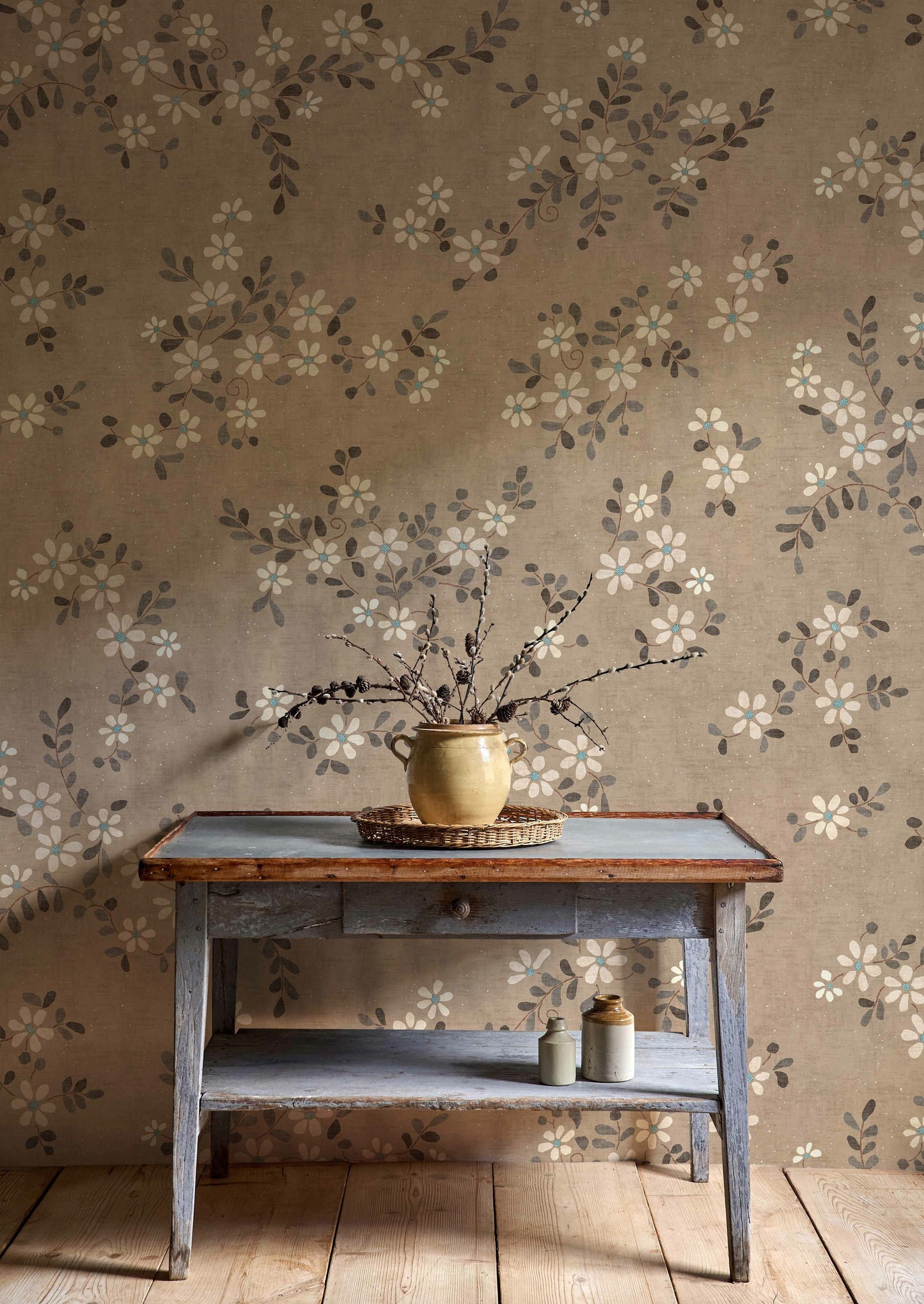 Stellata Wallpaper - Cardamom - Lewis & Wood