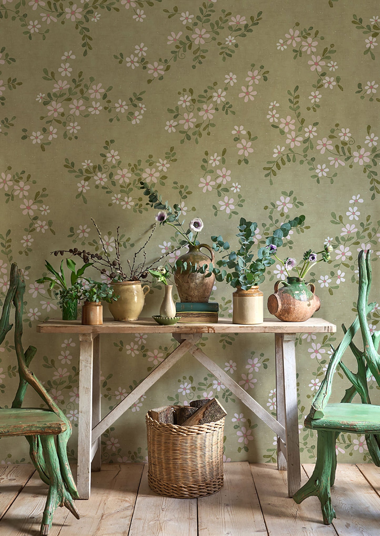 Stellata Wallpaper - Daisy - Lewis & Wood