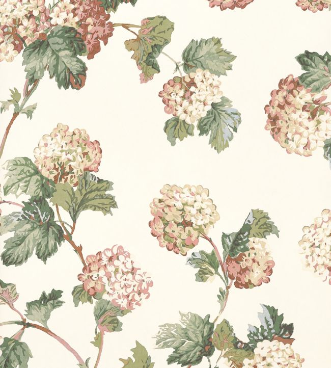 Sussex Hydrangea Wallpaper - Soft Gold - AT57848 - Anna French