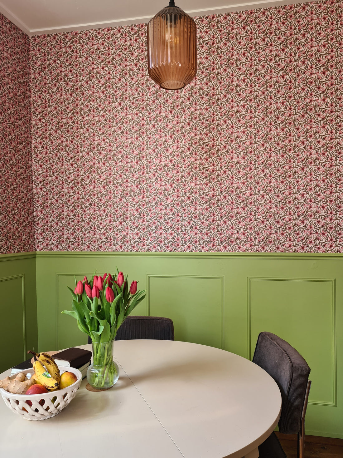 Sweet India Wallpaper - Pink - Summer Gray