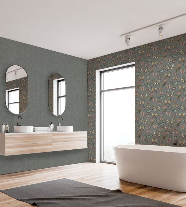TAMAN26 - Taman Wallpaper - Graphite - Arley House