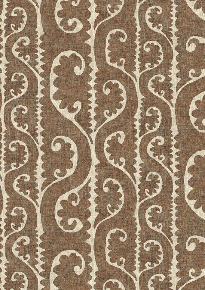 Totem Wallpaper - Walnut - Lewis & Wood