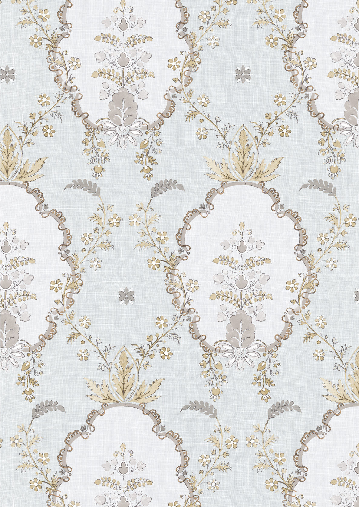 Vallance Wallpaper - Earl Grey - Lewis & Wood