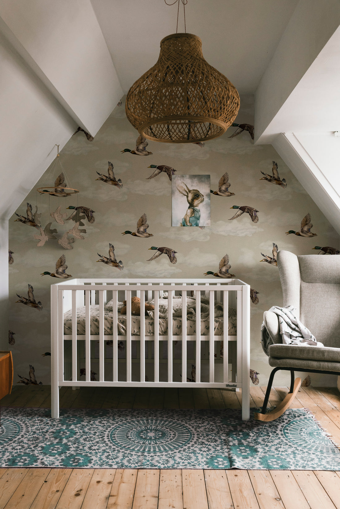 Voyage Wallpaper - Soft Sand - Summer Gray