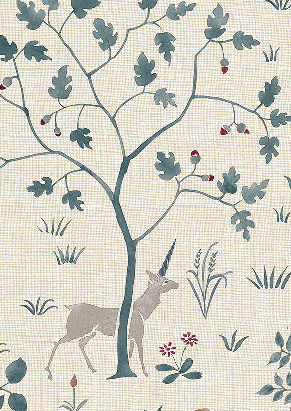 Voysey Park Wallpaper - Cluny - Lewis & Wood