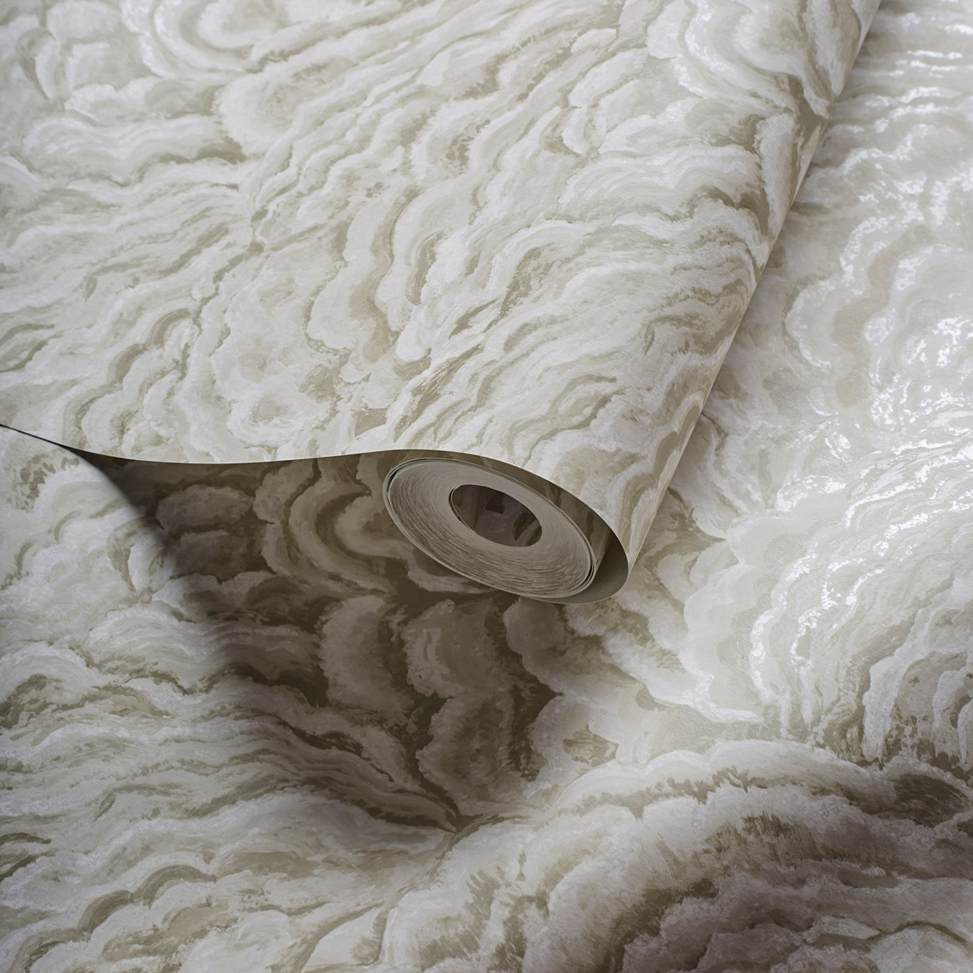 W0142/01 - Lumino Wallpaper - Champagne/Gold - Clarke & Clarke