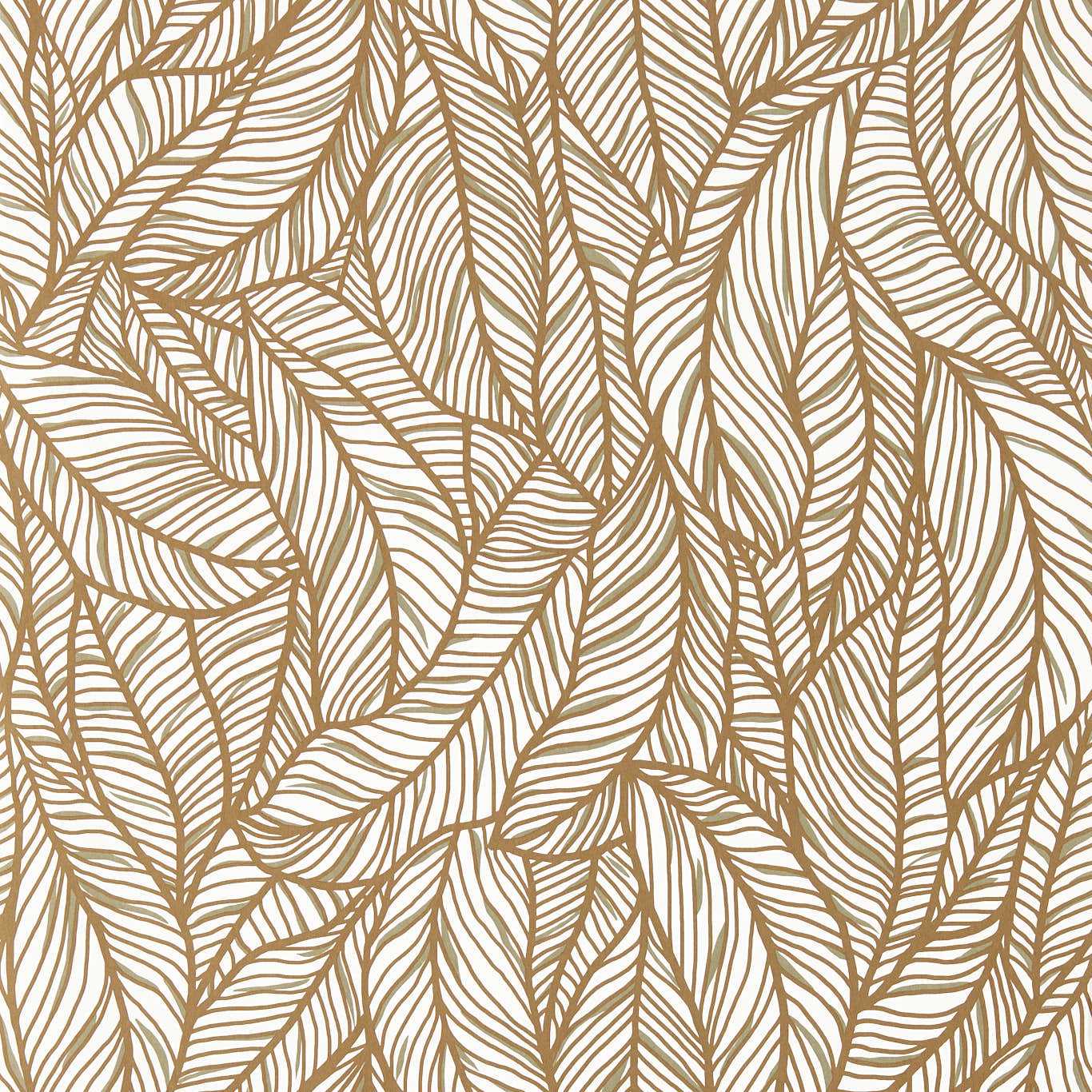W0144/01 - Selva Wallpaper - Bronze/Ivory - Clarke & Clarke