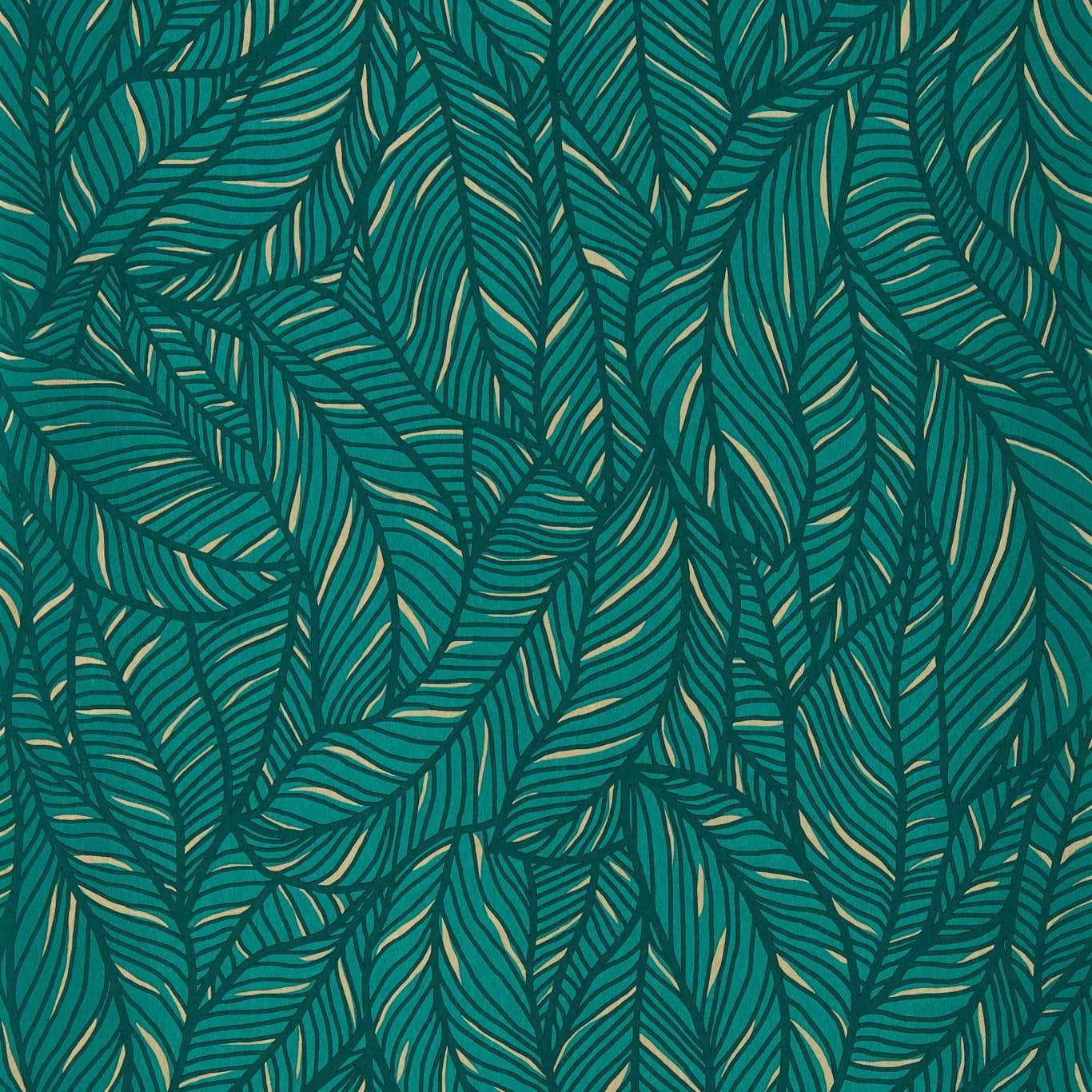 W0144/02 - Selva Wallpaper - Emerald - Clarke & Clarke