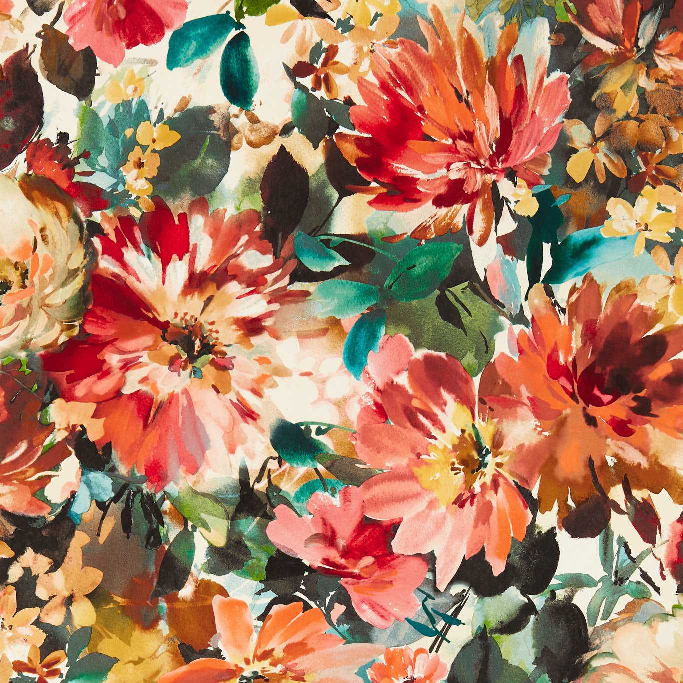W0145/04 - Tahiti Wallpaper - Rouge - Clarke & Clarke