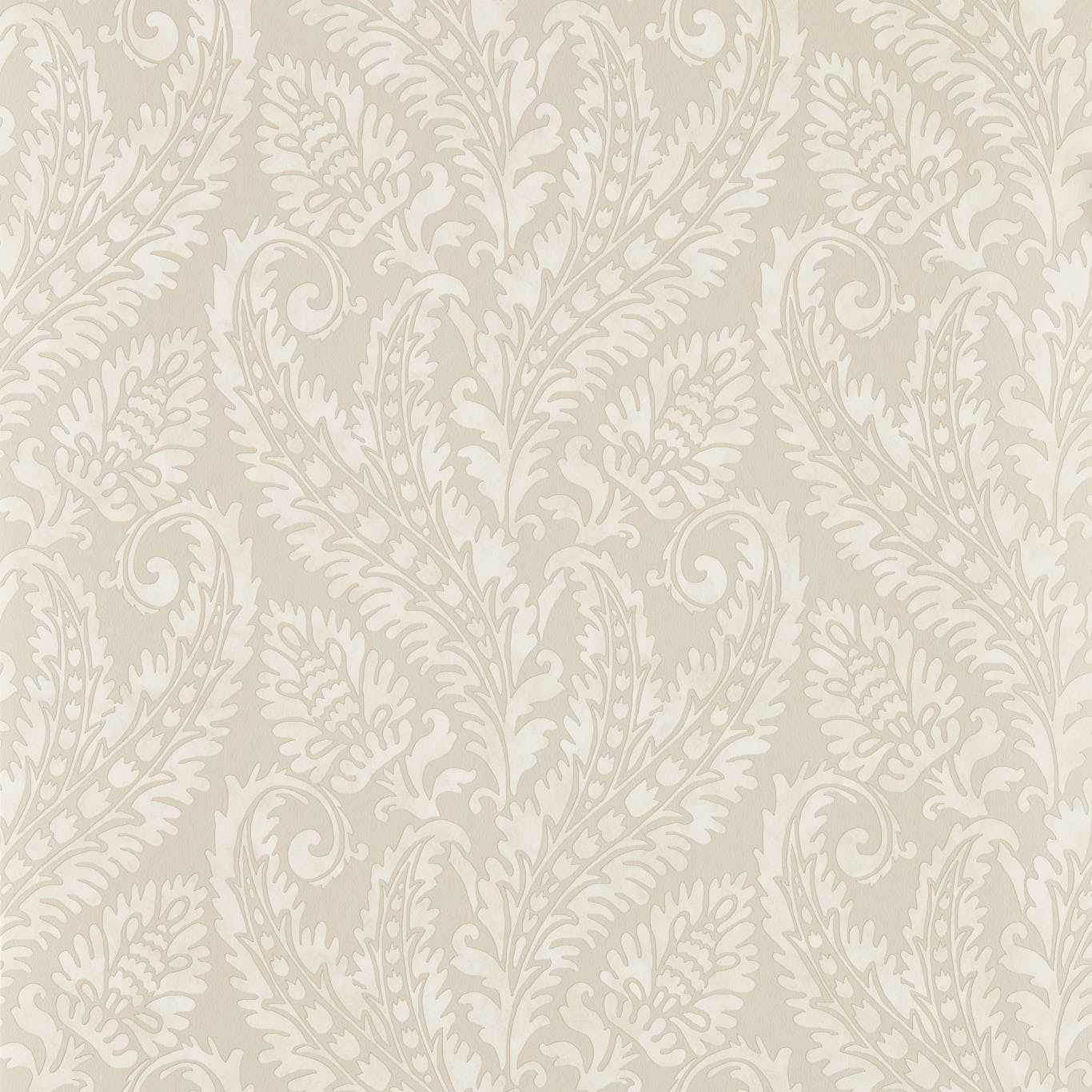 W0161/03 - Regale Wallpaper - Ivory/Mocha - Clarke & Clarke