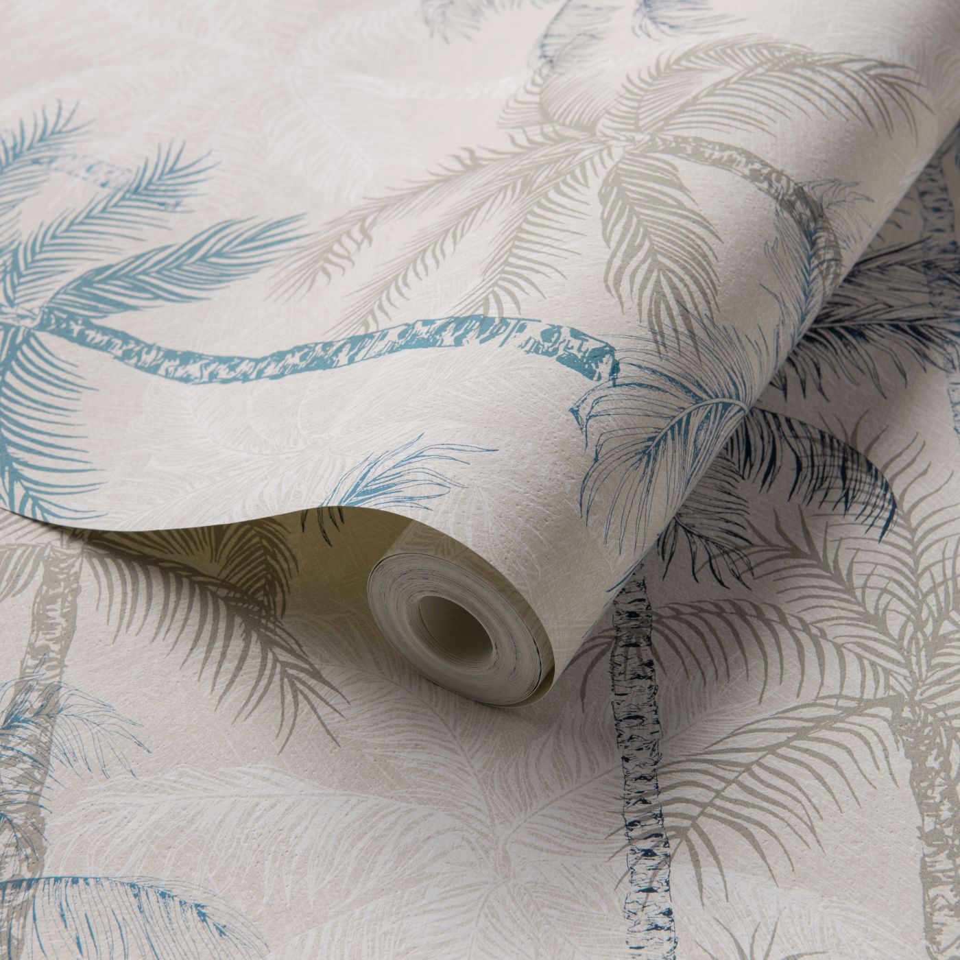 W0189/01 - Palmyra Wallpaper - Denim - Clarke & Clarke