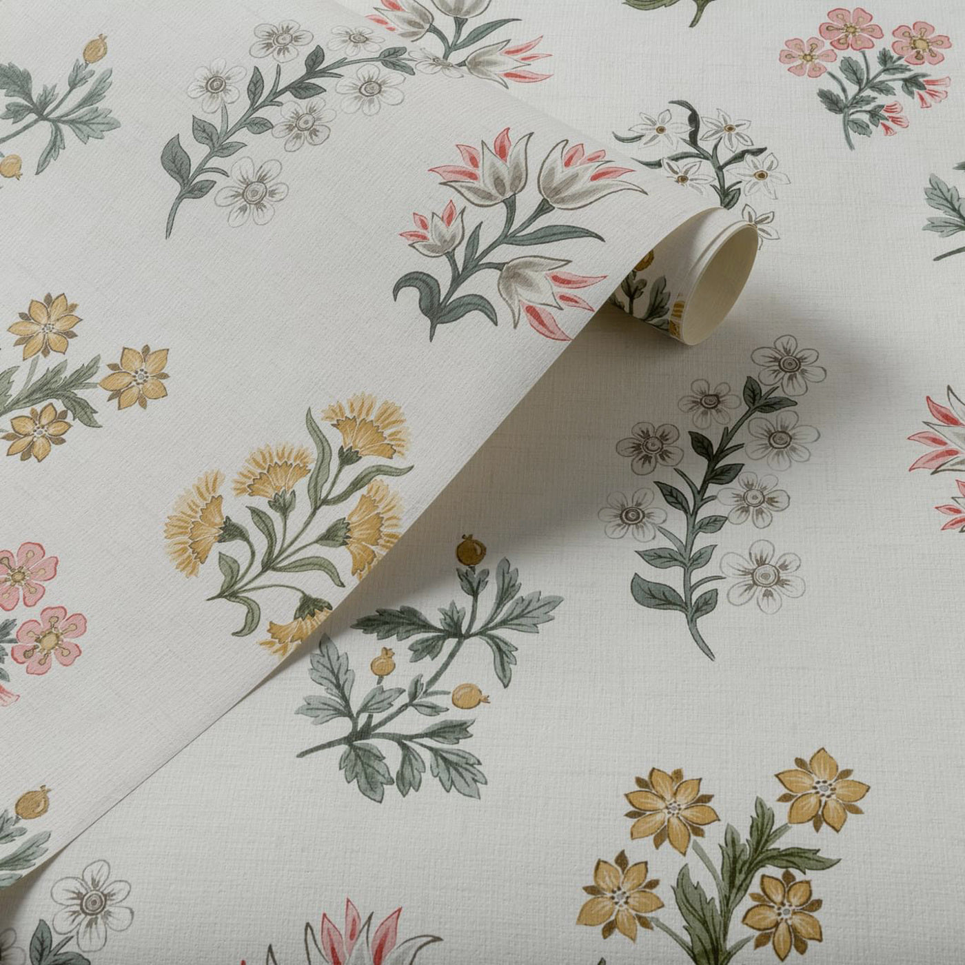 W0194/01 - Leiden Wallpaper - Blush/Ochre - Clarke & Clarke