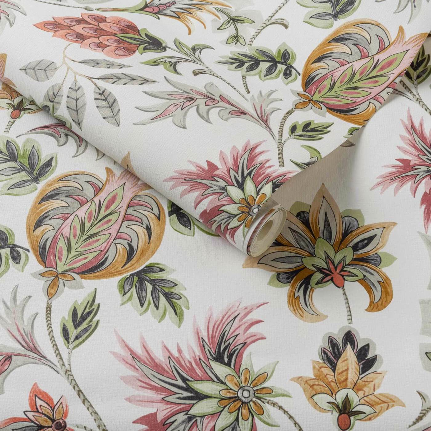 W0198/01 - Sizergh Wallpaper - Blush/Sage - Clarke & Clarke