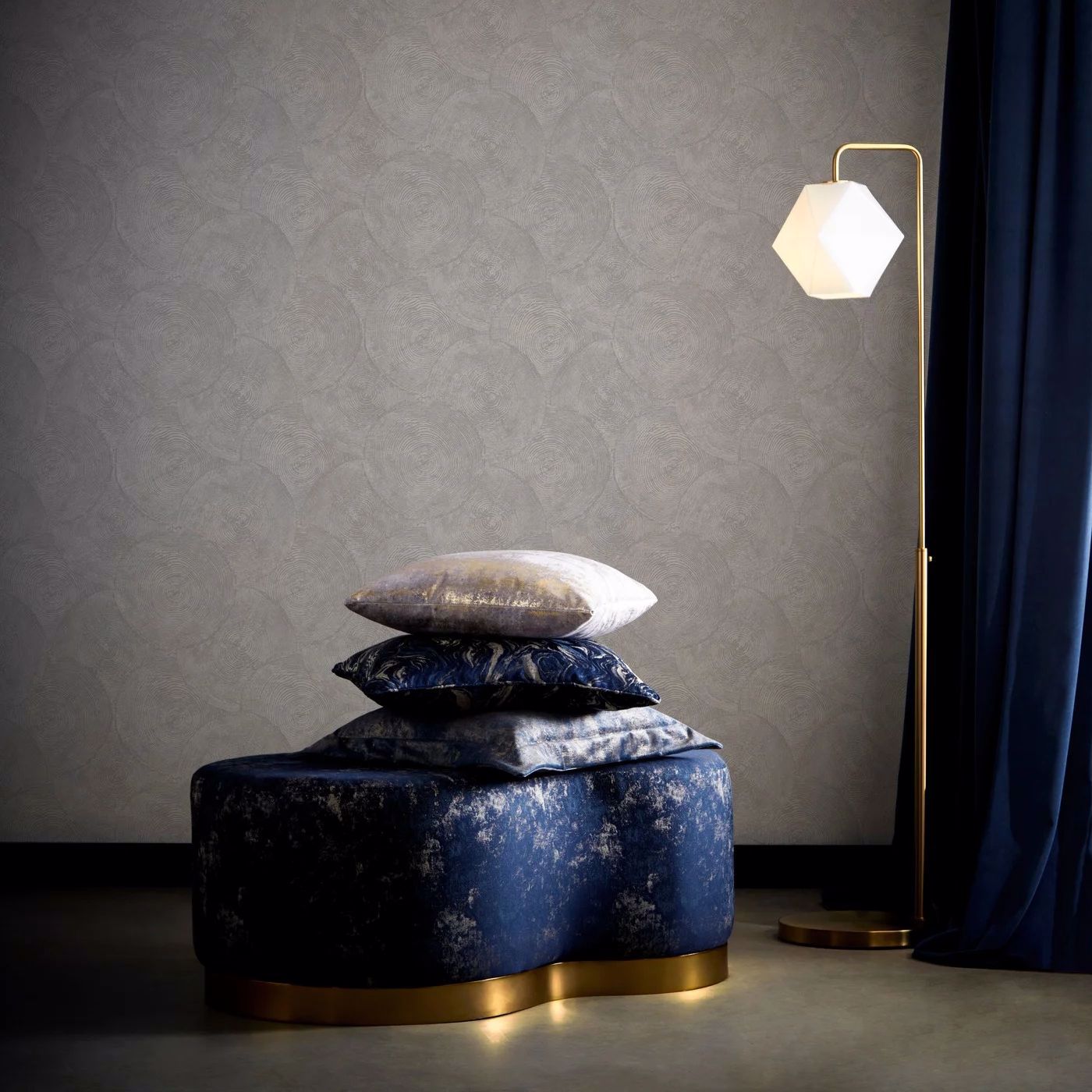 W0209/04 - Silvan Wallpaper - Putty - Clarke & Clarke