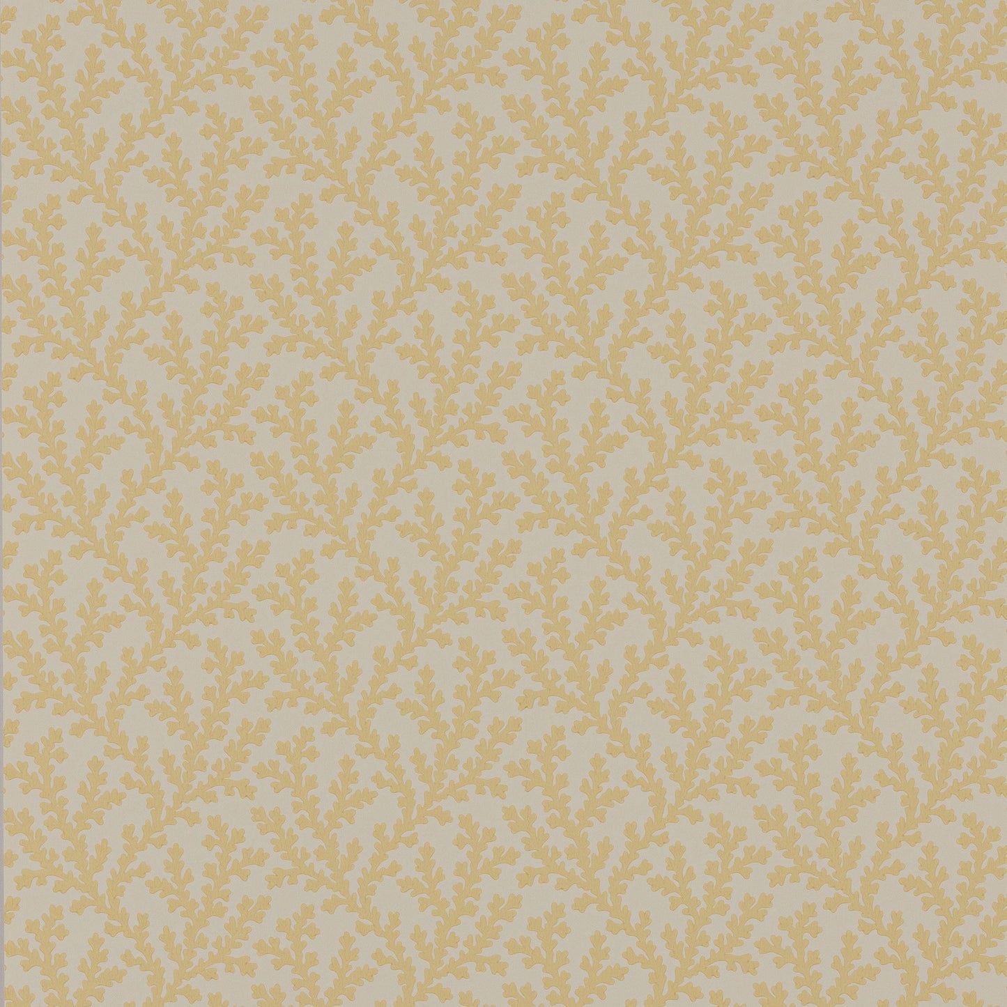W7020-06 - Sea Coral Wallpaper - Yellow - Colefax & Fowler