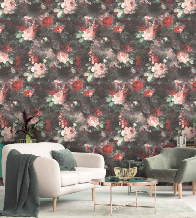 WM-102-4P - Ava Marika Wallpaper - Mural - Blush Rouge - Woodchip & Magnolia