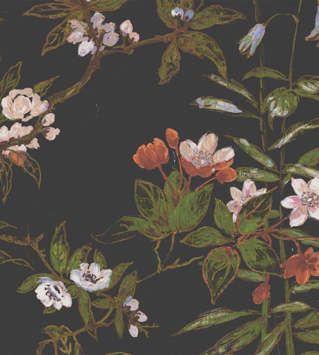 WM-127R - Rivington Wallpaper - Black - Woodchip & Magnolia