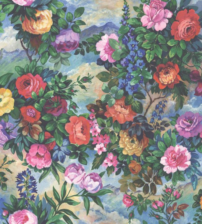 WM-138-01R - Fantasy Garden Wallpaper - Multi - Woodchip & Magnolia